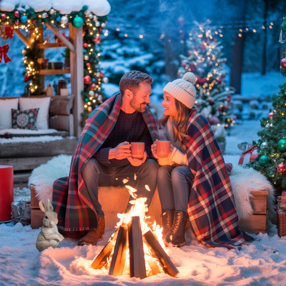 Как встретить новый год в саду